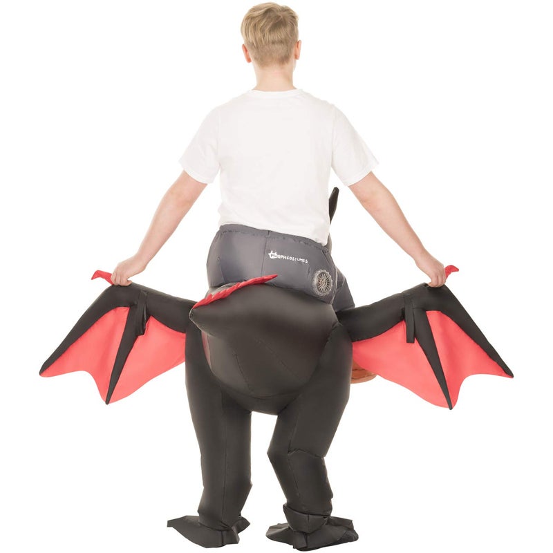 Morphsuits Morph Inflatable Dragon Costume Kids, Blow Up Dragon Costume Kids, Dragon Costume Boys, Girls Boys Dragon Halloween Costume - Image 2